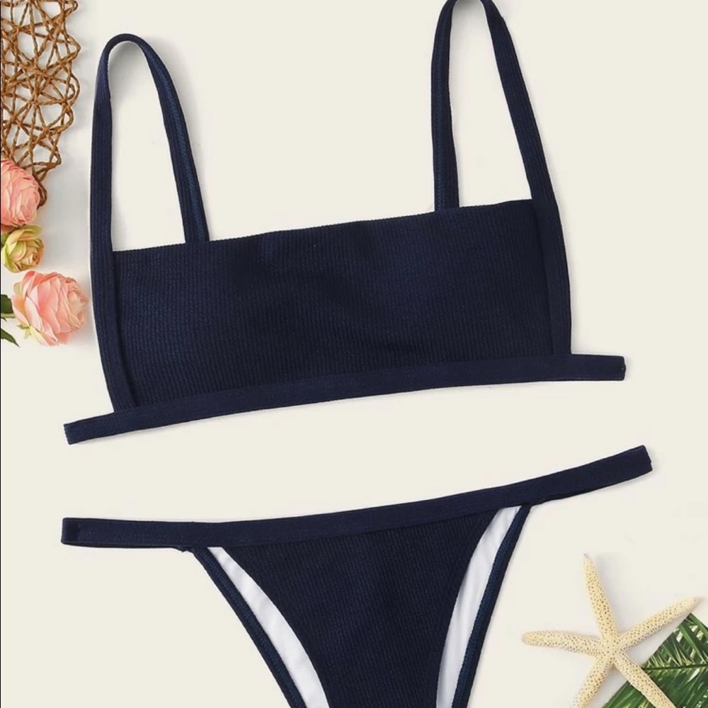 Ribbed Cami Bikini Set